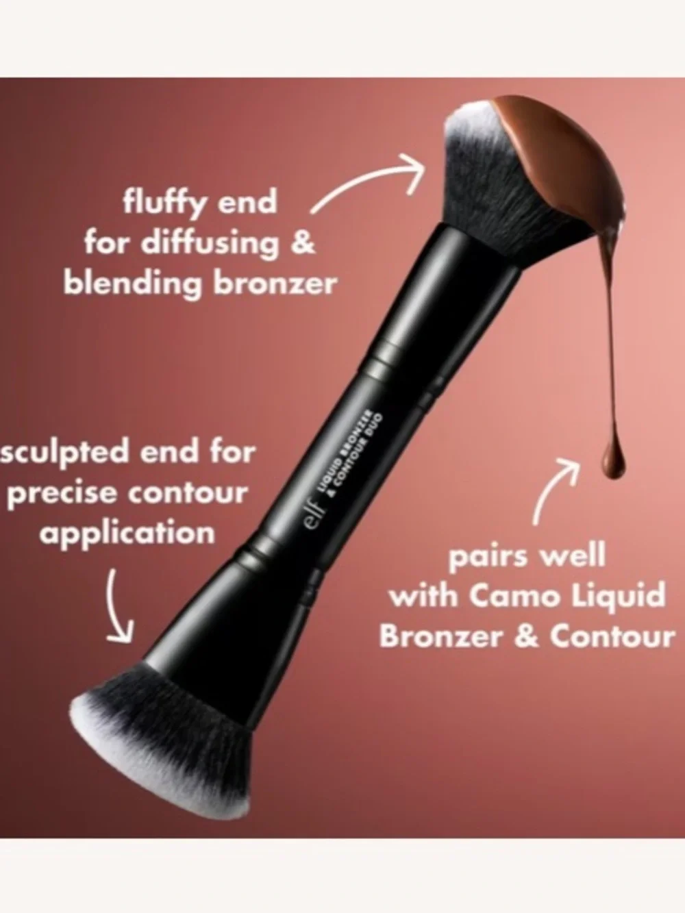 ELF Liquid Bronzer & Contour Duo Brush